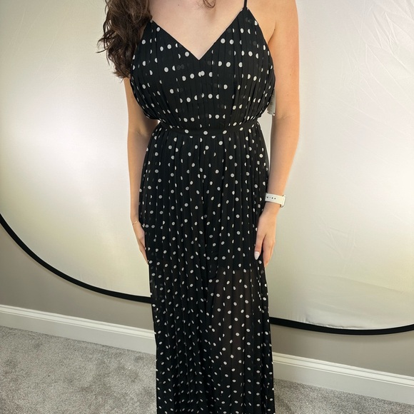 Petal & Pup Dresses & Skirts - Petal & Pup Black Maxi with White Dots